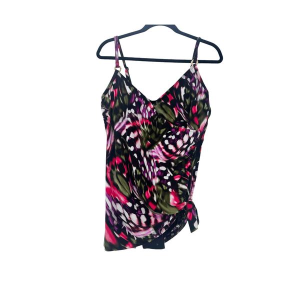 Magicsuit Women's Black Multi Flutter Willow One Piece Swimsuit Size 14 NWT - Picture 6 of 14